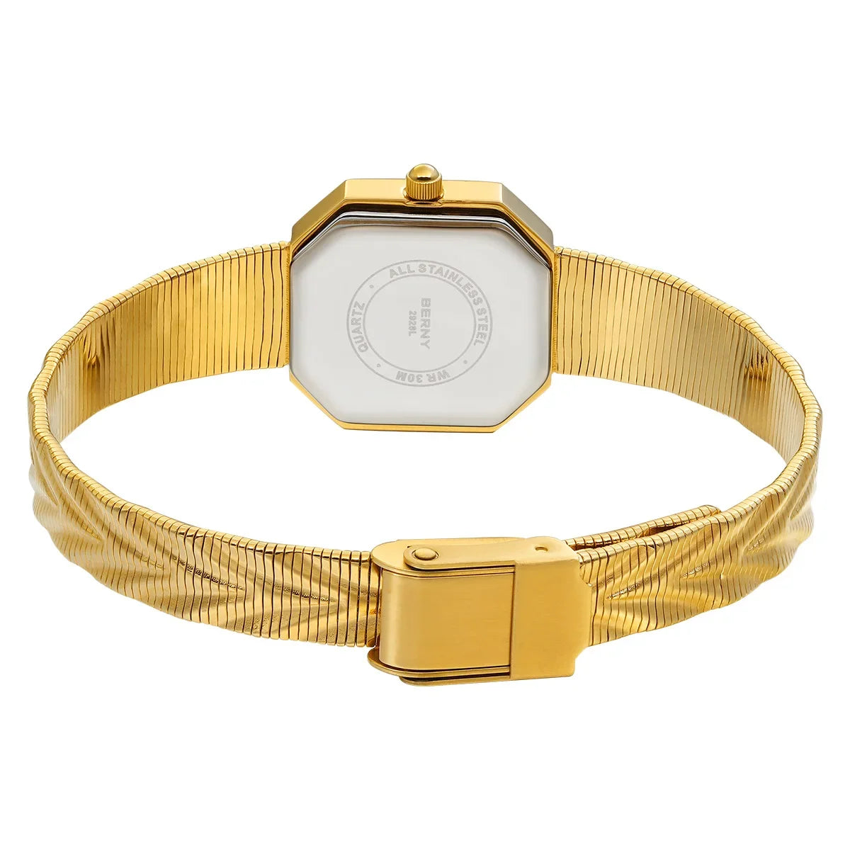 Gold Octagonal Watch