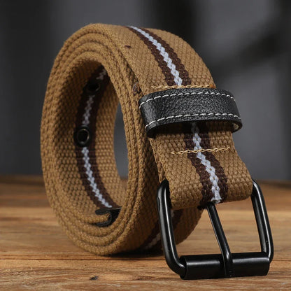 Extended canvas belt