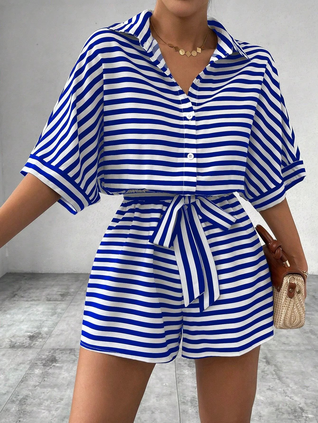 Striped Two-Piece Set