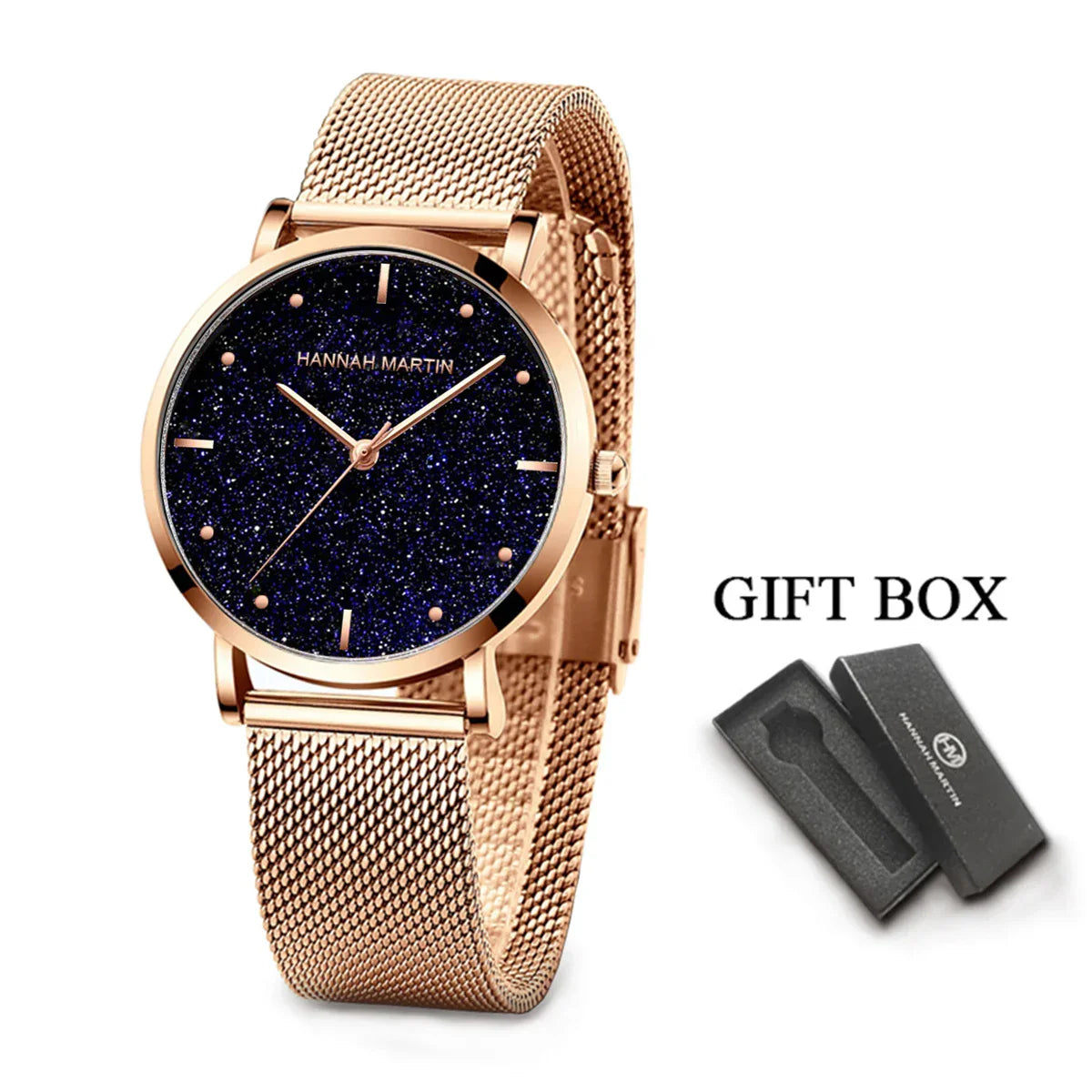 Rose Gold Rhinestone Women’s Watch