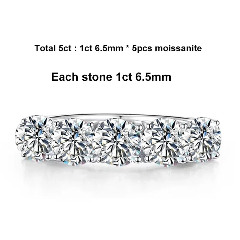 Women’s Moissanite Sterling Silver Ring