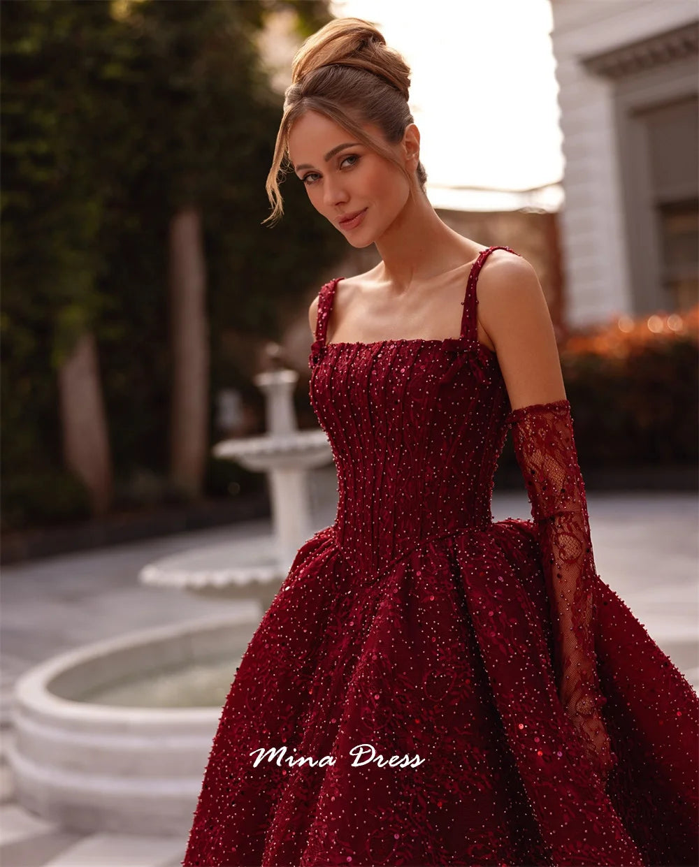 Luxurious Beaded Evening Gown