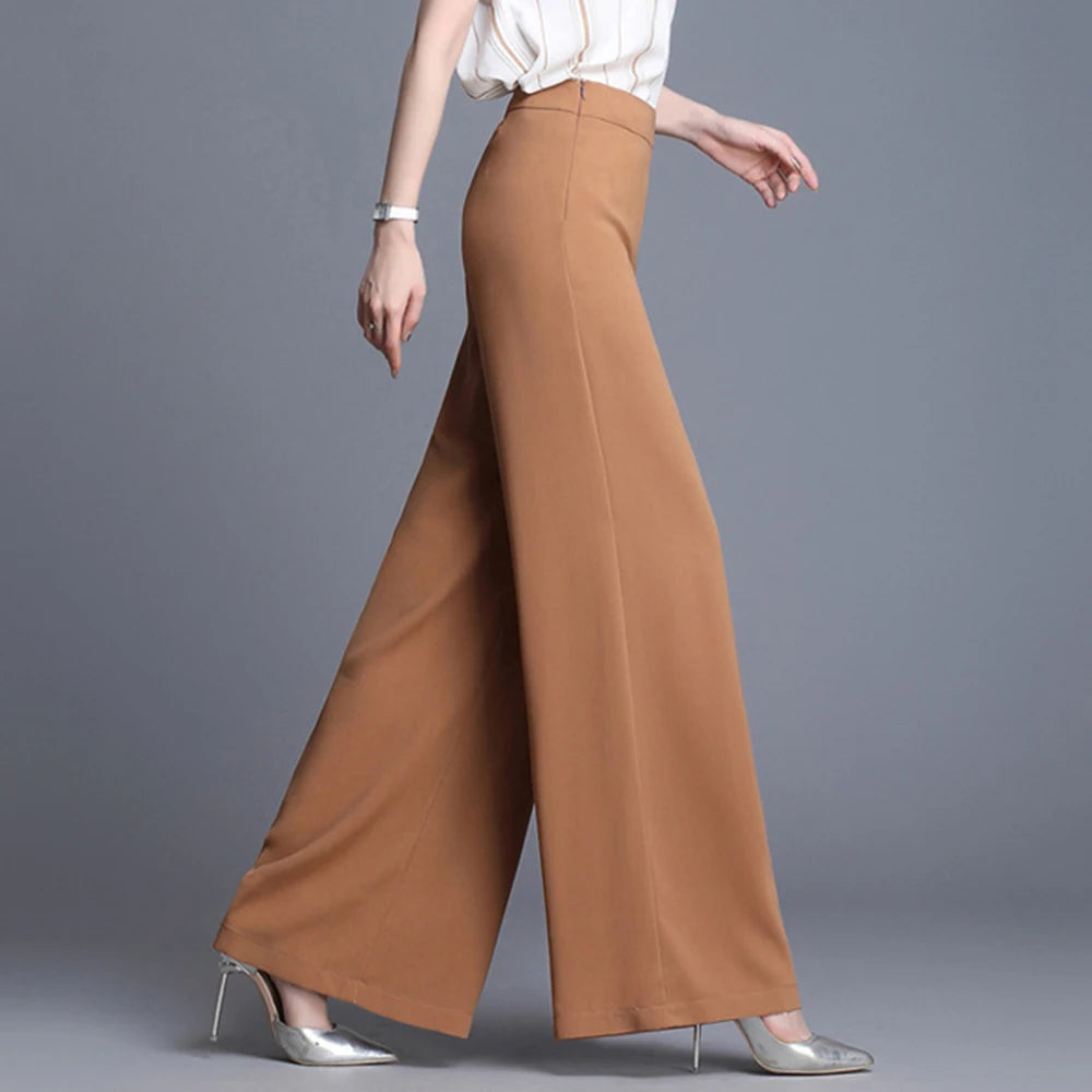 Wide Leg Chiffon Pants