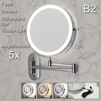 Wall Mounted Lighted Makeup Mirror