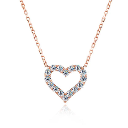 Moissanite Heart Necklace