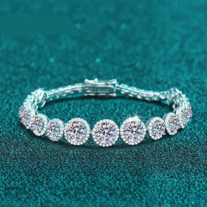 D Color Moissanite Tennis Bracelet
