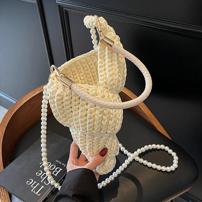 Hand-Woven Conch Pearl Chain Bag