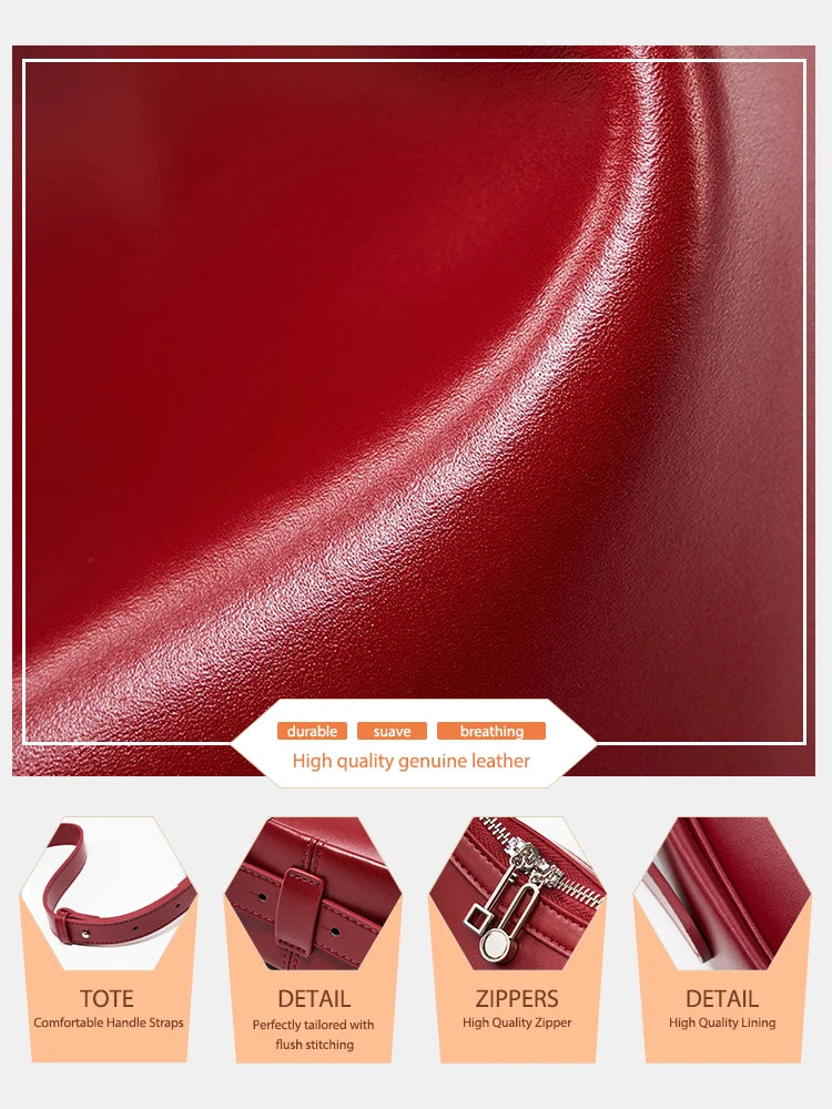 Premium Leather Hobo Bag