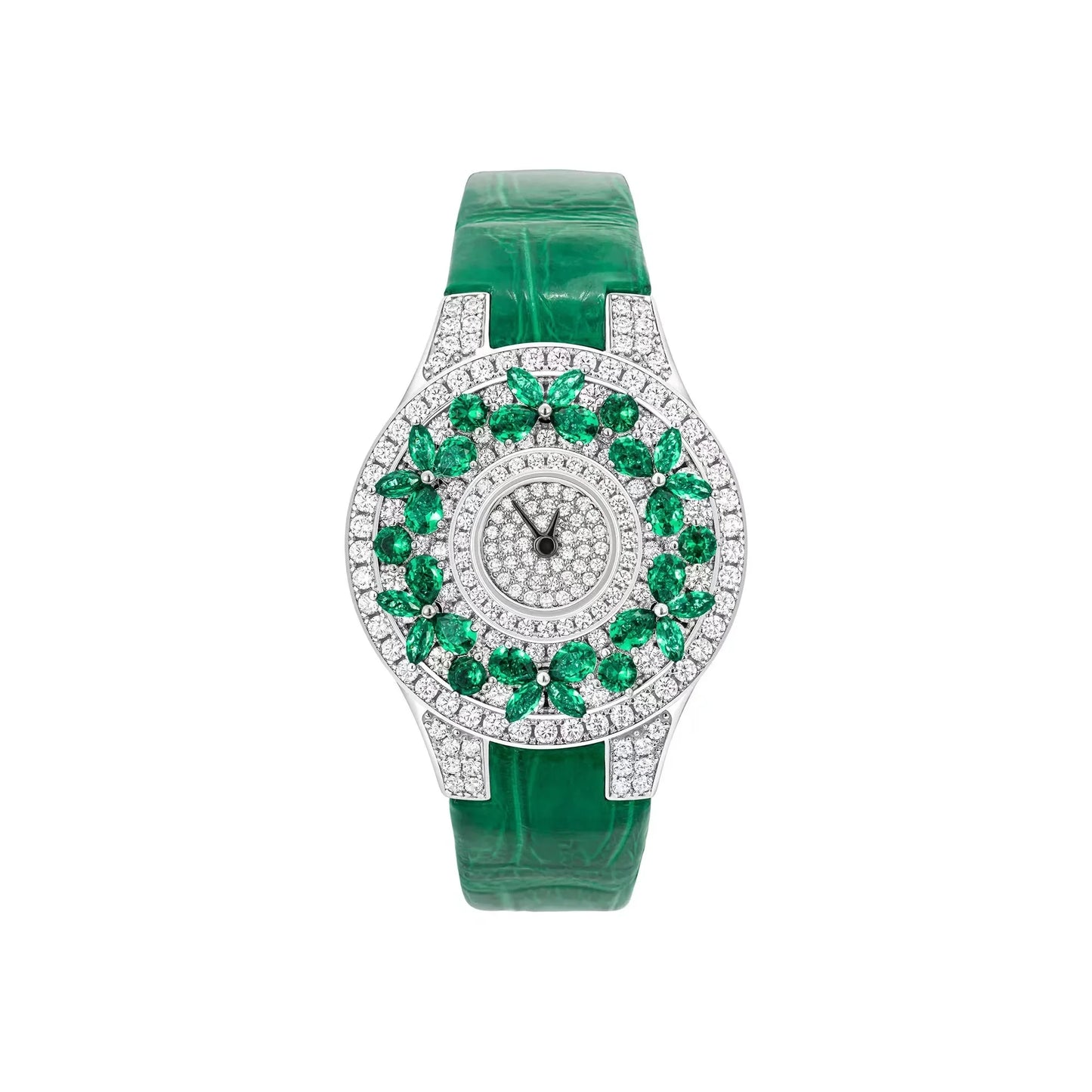 Luxury Diamond Emerald Women’s Watch