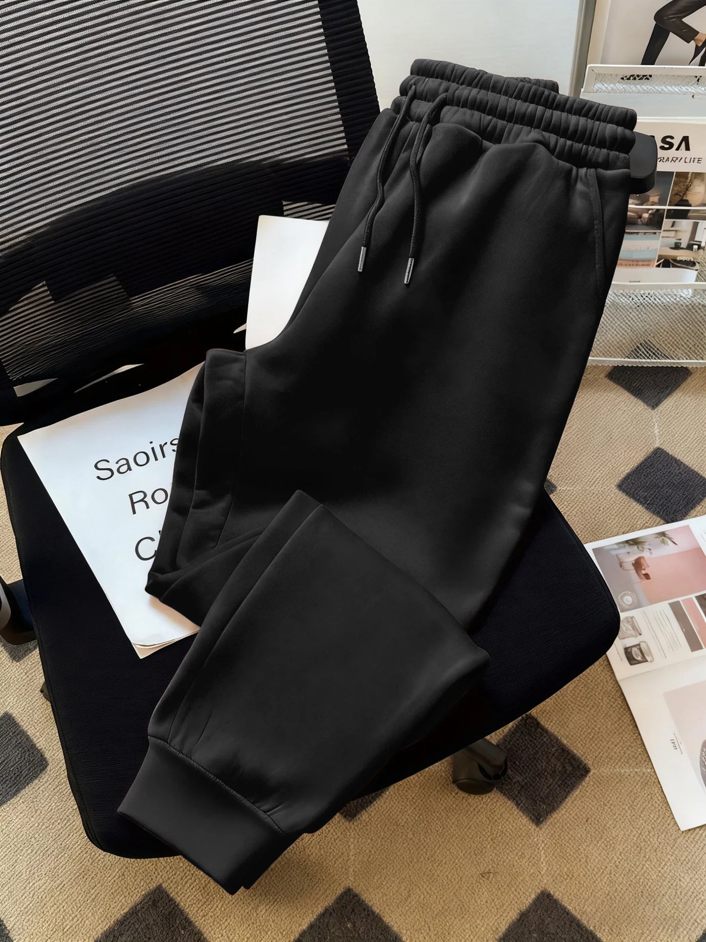 Solid fleece sweatpants