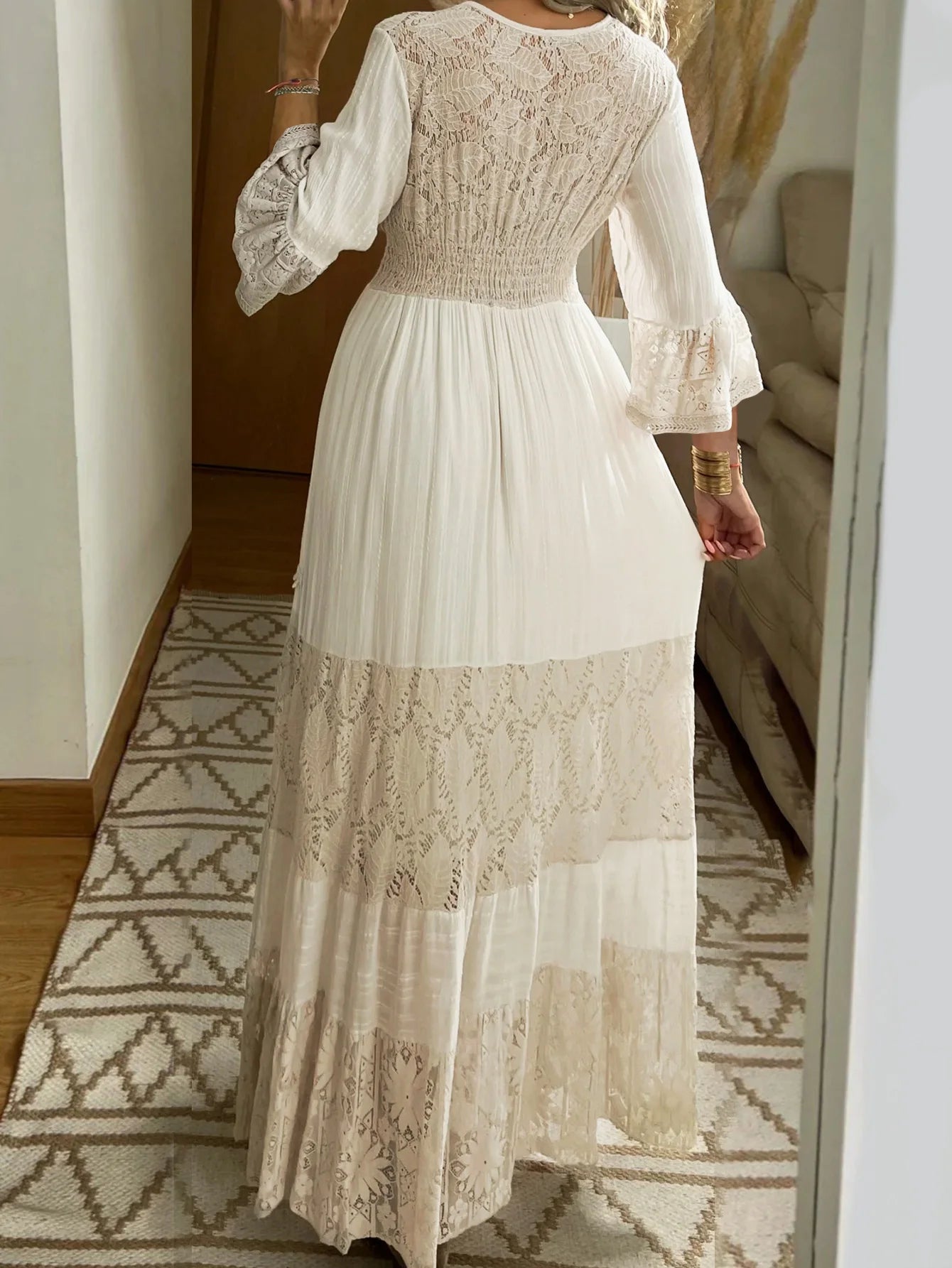 Floral Lace Maxi Dress