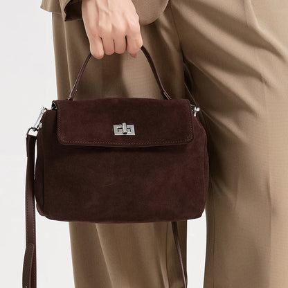 Suede Leather Crossbody Bag