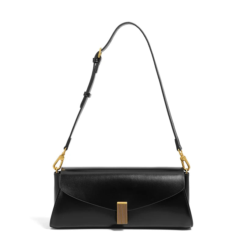 Square Leather Shoulder Bag