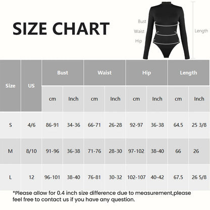 Shapewear Zip Front Long Sleeve Bodysuit