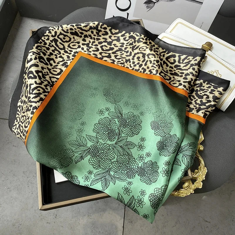 Luxury Silk Feel Square Scarf