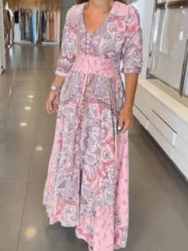 Boho Floral Maxi Dress