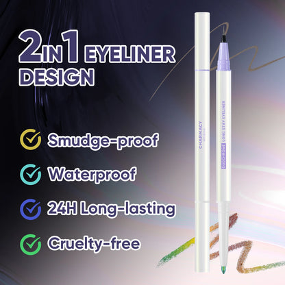 CHARMACY 2-in-1 Duochrome Eyeliner Gel Pencil