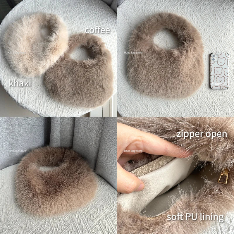 Plush Faux Fur Tote