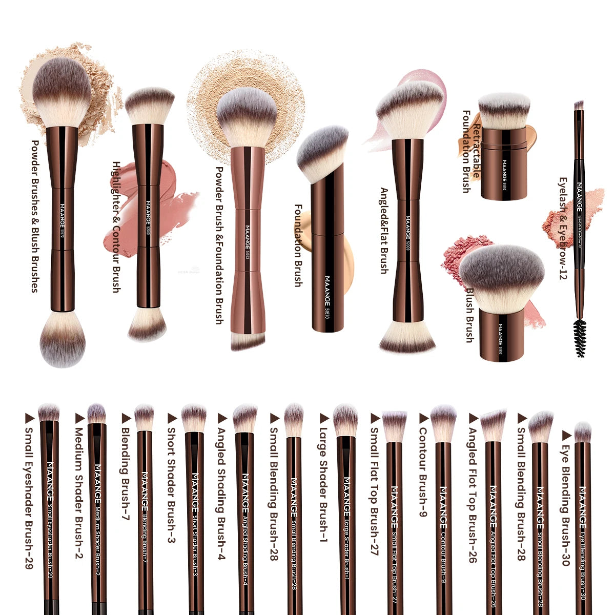 MAANGE 20-Piece Professional Makeup Brush Set