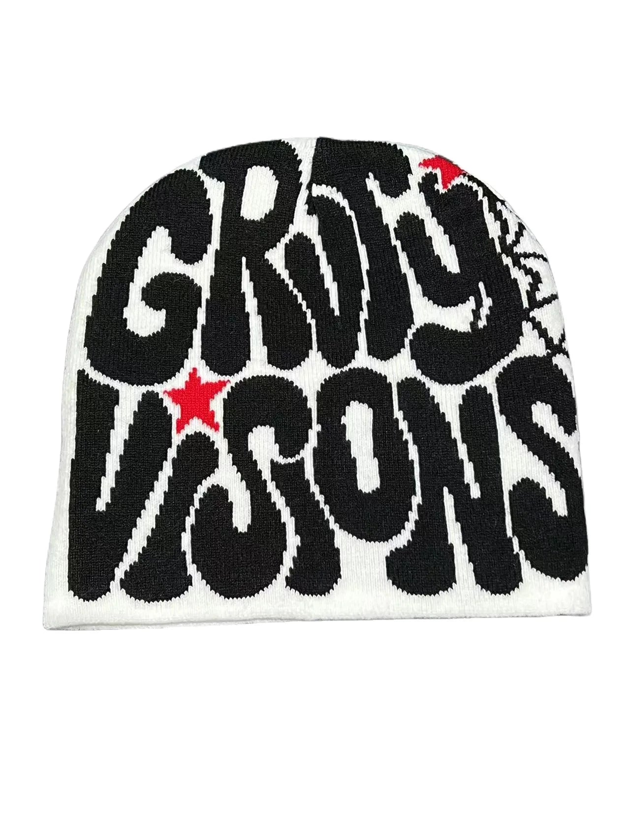 Y2K Printed Knit Beanie