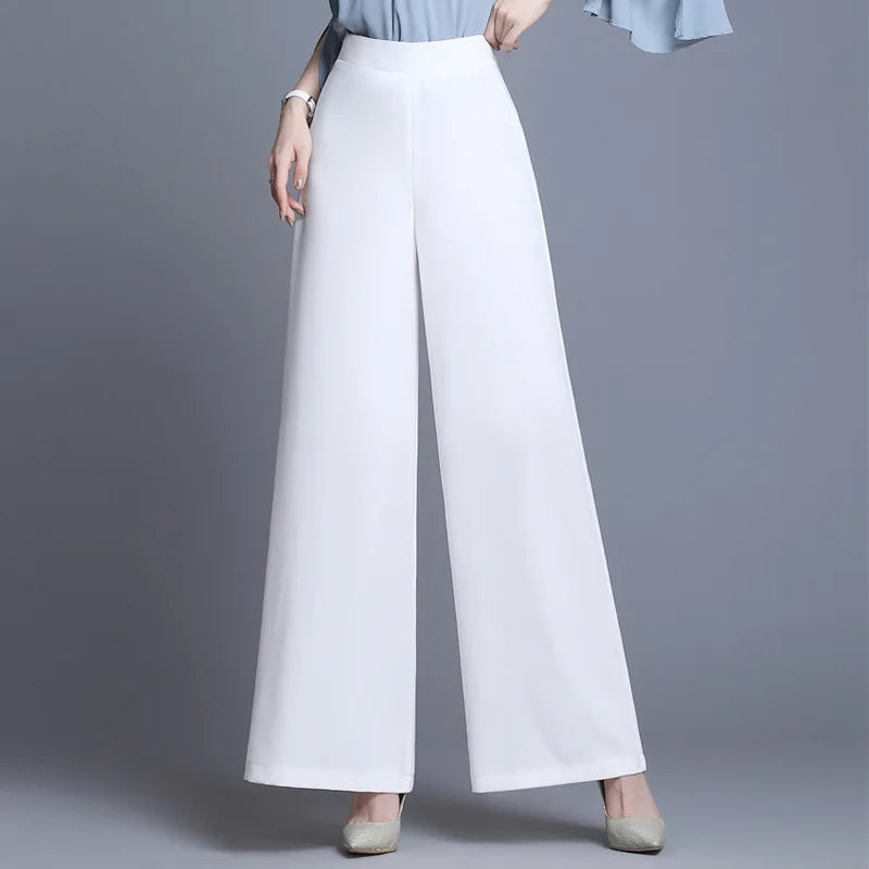 Wide Leg Chiffon Pants