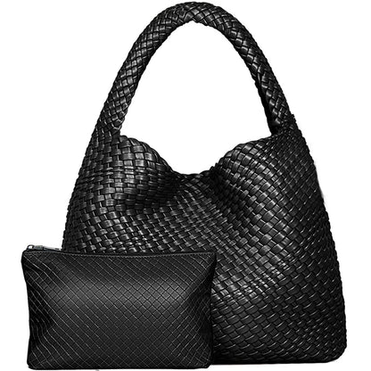 Woven Leather Tote
