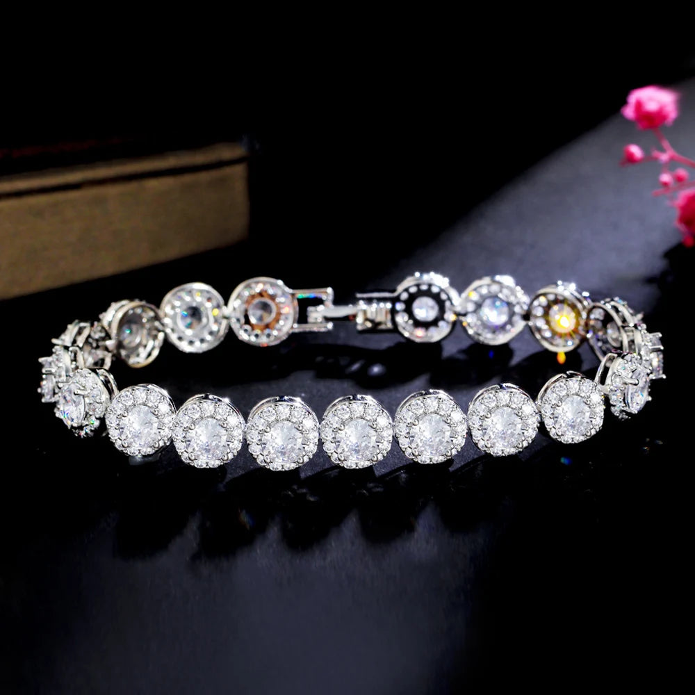 White CZ Tennis Bracelet