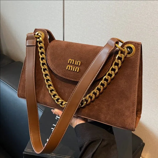 Classic Letter Design Shoulder Bag