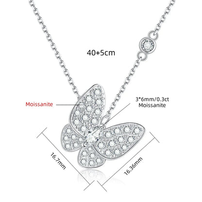 Butterfly Moissanite Necklace