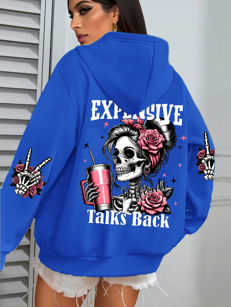 Funny Graphic Fleece Hoodie