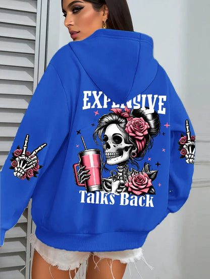 Funny Graphic Fleece Hoodie