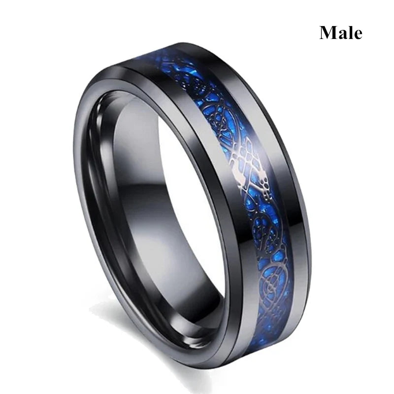 Romantic couple ring set