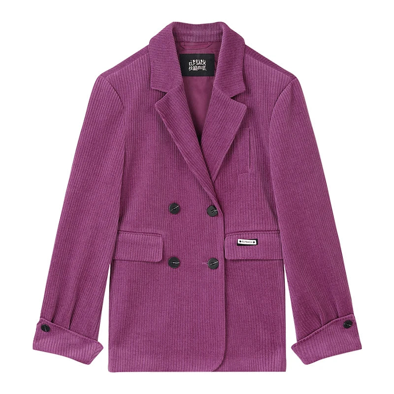 Purple Corduroy Blazer