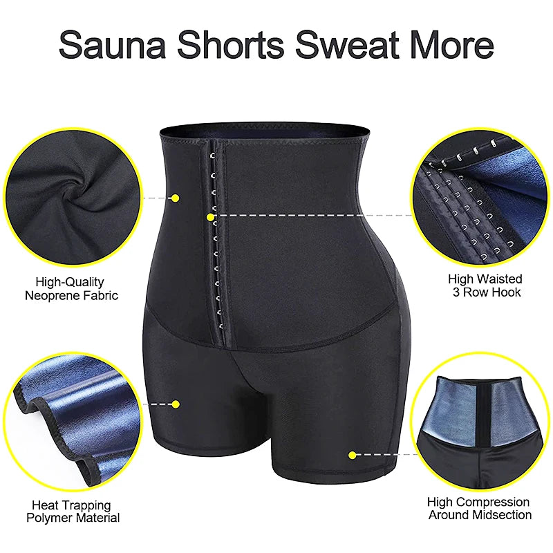 MISSMOLY Hot Sweat Sauna Body Shaper Shorts