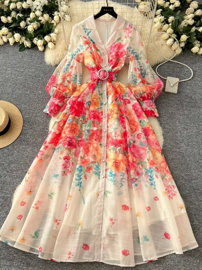 Floral Pearl Maxi Dress