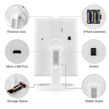 LED Vanity Makeup Mirror with Touch Control