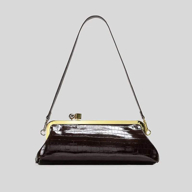 Long Kiss Lock Clutch