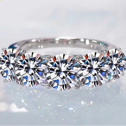 Women’s Moissanite Sterling Silver Ring