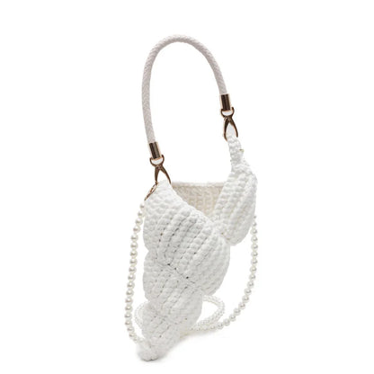 Hand-Woven Conch Pearl Chain Bag