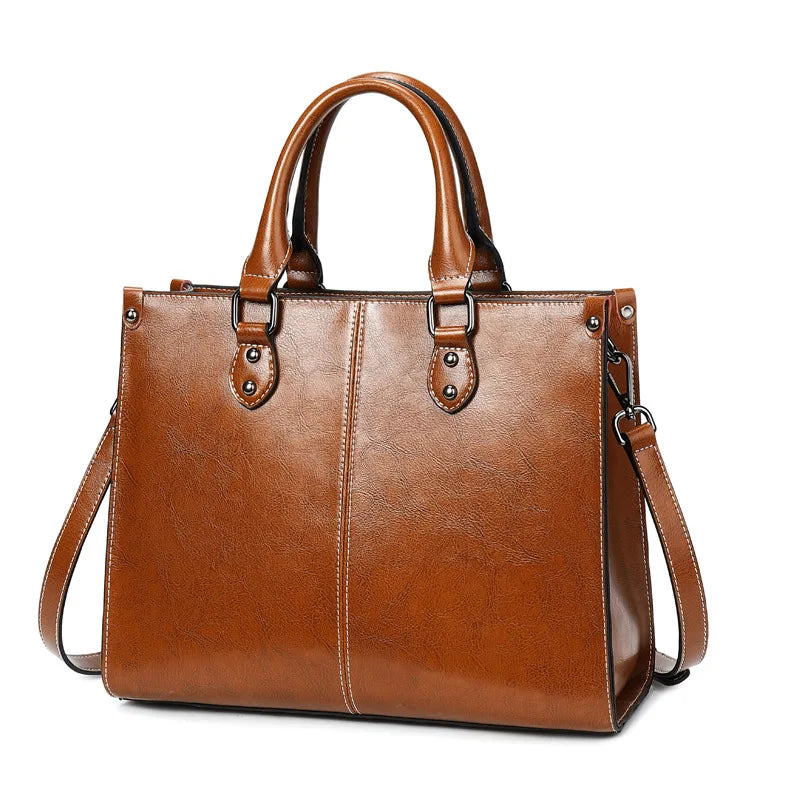 Genuine Leather Tote Bag