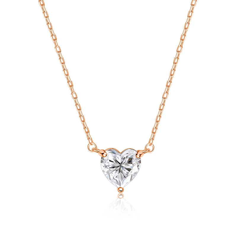 Heart Cut Moissanite Necklace