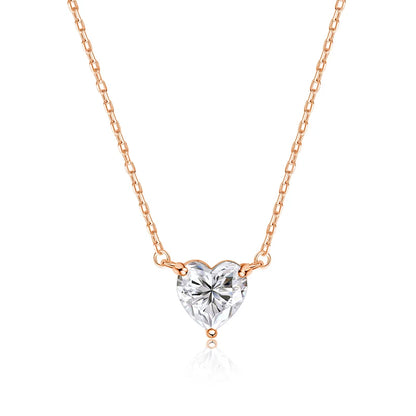 Heart Cut Moissanite Necklace