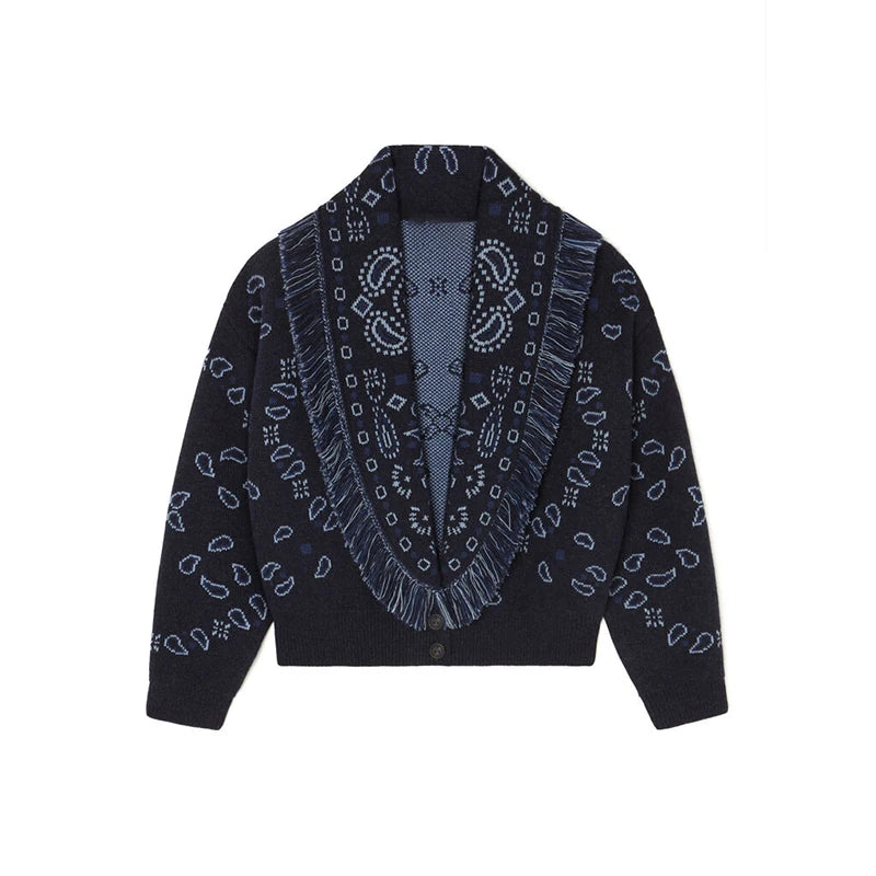 Tassel Patchwork Cardigan