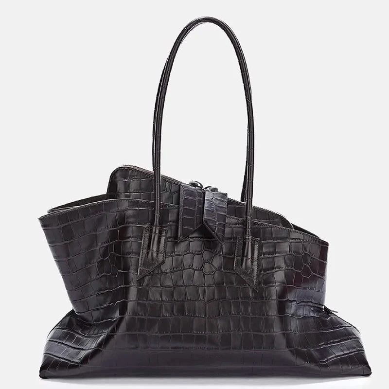 Retro Crocodile Pattern Tote Bag