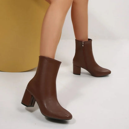 Chunky Heel Boots