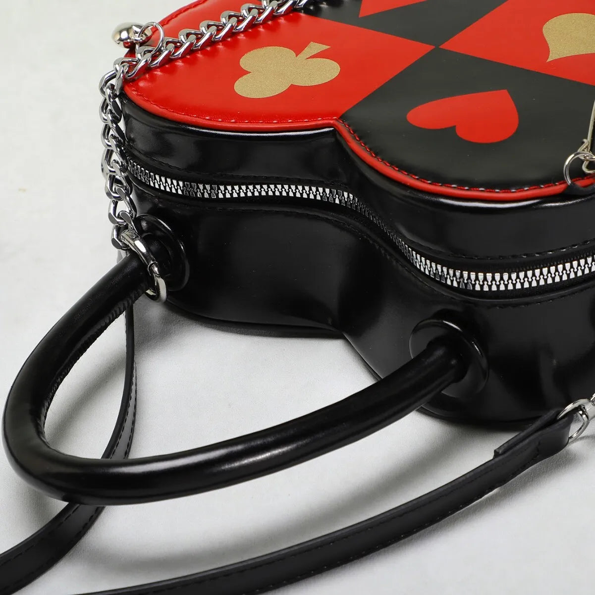 Creative Love Poker Heart-Shaped Shoulder Bag