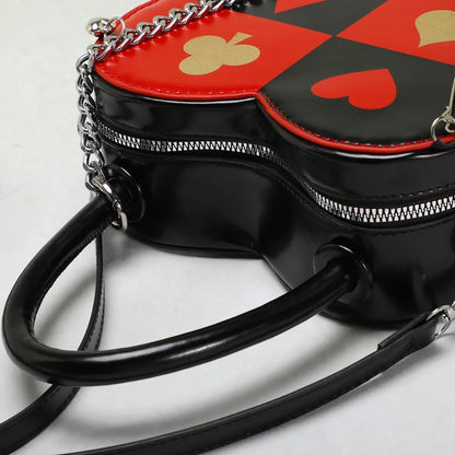 Creative Love Poker Heart-Shaped Shoulder Bag