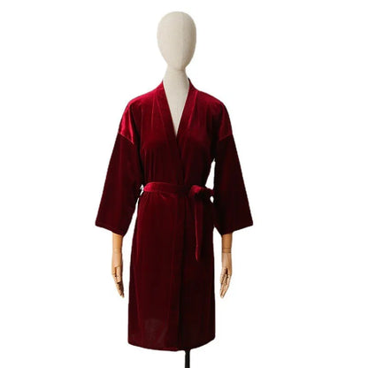 Velour Kimono Robe for Women