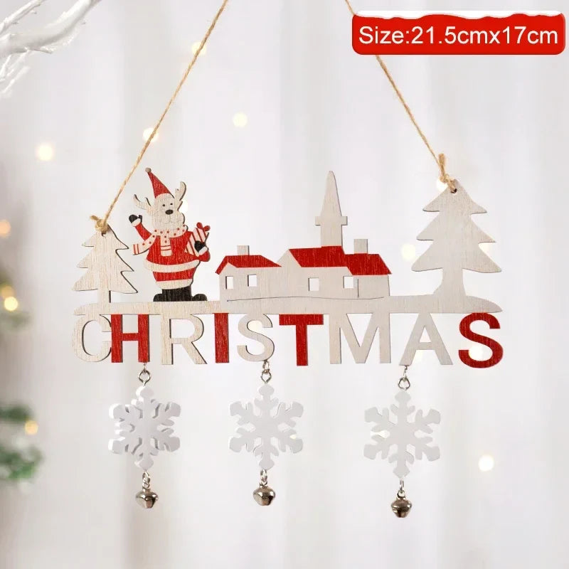 Wooden Hanging Christmas Decor