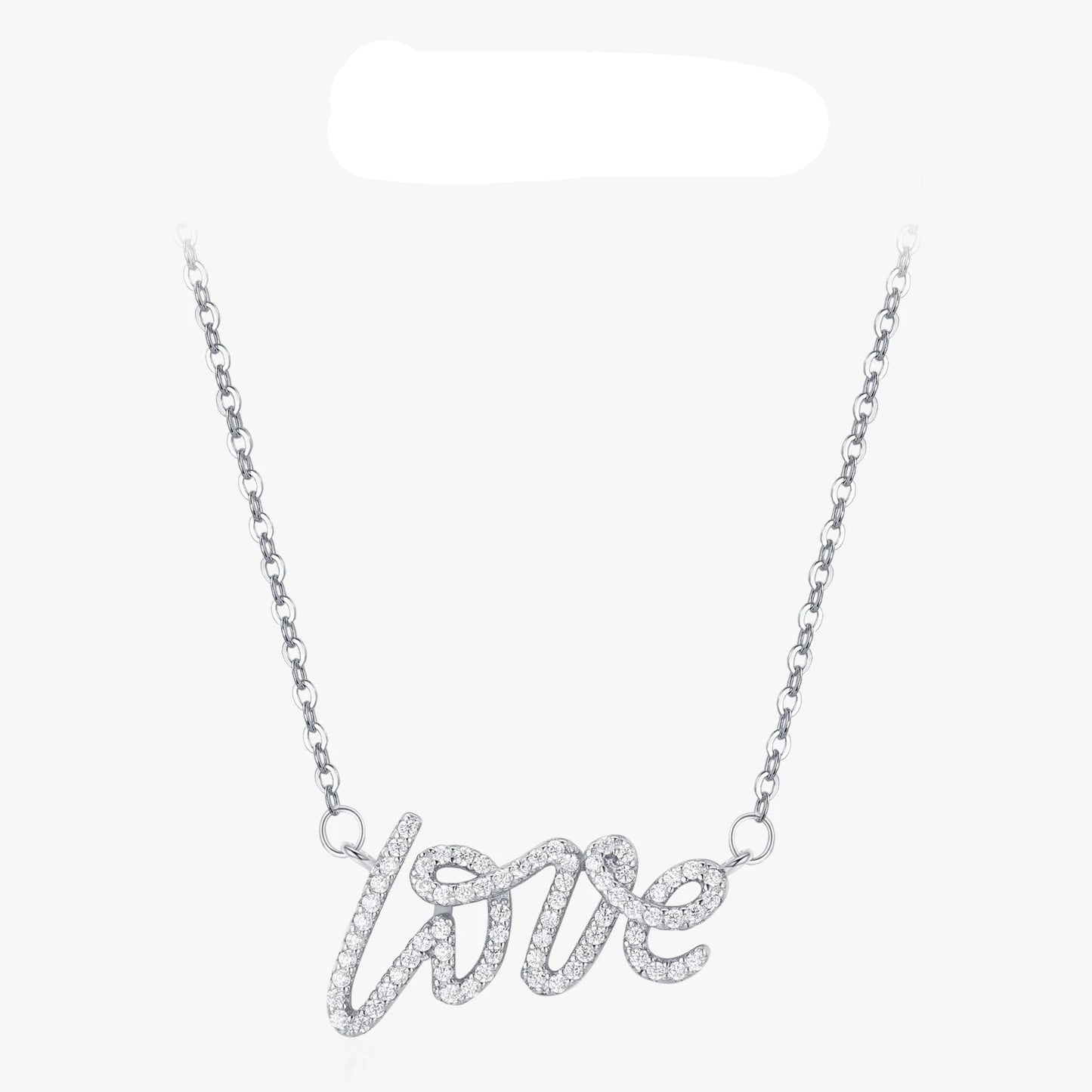 Sterling Silver Love Letter Necklace